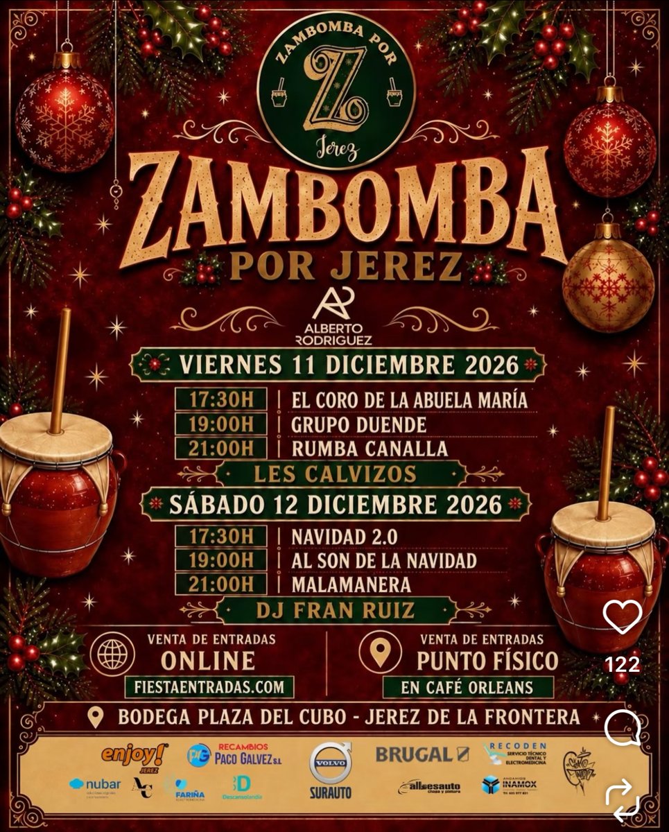 Cartel de Zambomba por Jerez